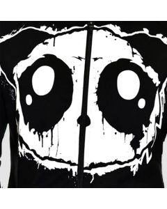 Killer Panda Kp Raw Zip Hoodie Blackwhite