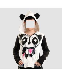 Poizen Industries Kp Mase Zip Hoodie Blackwhite