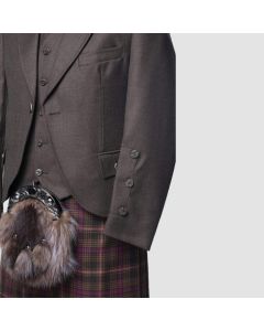 BROWN TWEED KILT JACKET AND WAISTCOAT - Jacket Tailor