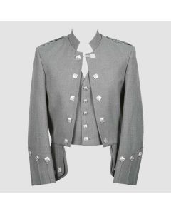 Grey Scottish Highlander Wear Military Tunic Sheriffmuir jacket - Jacket Tailor