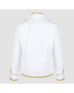 White Military Jackets White Gold - Jacket Tailor