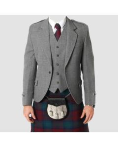 Grey Argyll Jacket And Vest - Jacket Tailor
