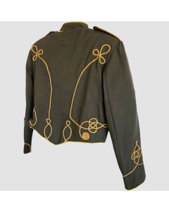 Steampunk Civil War Gray Cotton Military Parade Jacket - Jacket Tailor