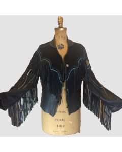Cowgirl Fringe Deerskin Leather Coat Jacket Soft Leather - Jacket Tailor