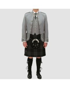 Grey Scottish Highlander Wear Military Tunic Sheriffmuir jacket - Jacket Tailor
