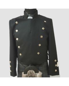 Black Montrose Scottish Kilt Jacket - Jacket Tailor