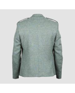 Lovat Green Wool Tweed Argyle Kilt Jacket And Vest - Jacket Tailor