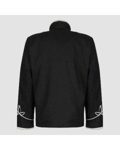Black Military Jacket Hussar Uniform Parade - Jacket Tailor