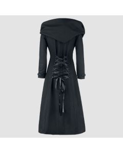 Duna Army Coat Black by Gothicana by Emp
