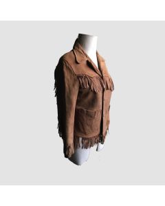 Fringe Jacket Levi Strauss Of California Authentic Aged leather - Jacket Tailor