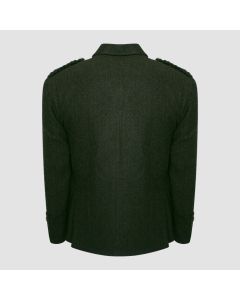 Olive Green Tweed Kilt Jacket With Vest - Jacket Tailor