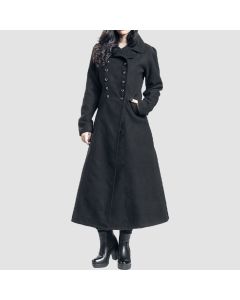 Duna Army Coat Black by Gothicana by Emp
