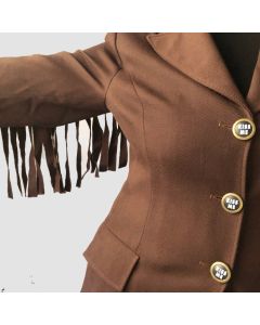 Women's Vintage Fringe Wool Jacket and statement blazer - Jacket Tailor
