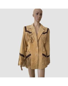 Vintage Scully Blazer Suede Fringed Jacket - Jacket Tailor