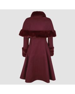Capulet Coat Coats Red by Hell Bunny
