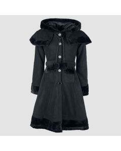 Poizen Industries Hilda Coat Black Ladies Goth Emo Punk Gothic Alternative