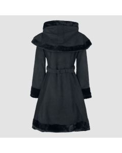 Poizen Industries Hilda Coat Black Ladies Goth Emo Punk Gothic Alternative
