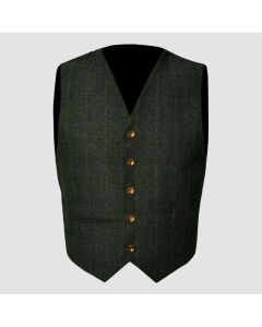Trendy Scottish Tweed Argyle Kilt Jacket With Waistcoat Vest - Jacket Tailor