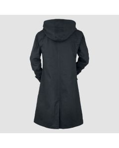 Uhip Mid Length Trench Coat Jet Black

