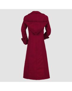 Monsoon Daria Double Breasted Coat, Red
