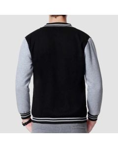Patchwork Wool Varsity Jacket - Jacket Tailor