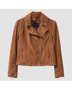 Crew Clothing Suede Jacket, Light Brown