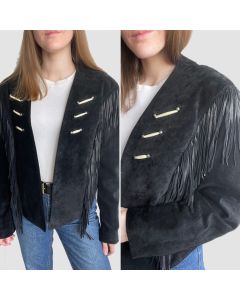 Vintage Women’s Lariat Fringe Leather Jacket  Made in the USA - Jacket Tailor