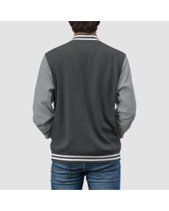 PRINT your Logo, Text, or custom art - Men's Varsity Jacket - Jacket Tailor
