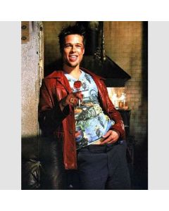 Brad Pitt Fight Club Leather Jacket
