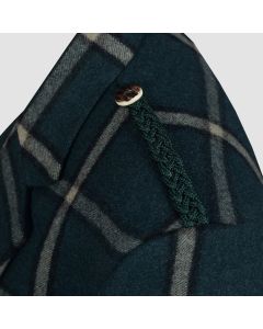 Green Pure Wool Argyll Jacket With Waistcoat  Vest - Jacket Tailor