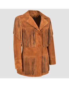 Women Western Fringes Leather Jacket and Festival Jacket - Jacket Tailor