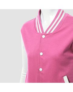 Xpril Women's Stylish Color Contrast Long Sleeves Varsity Jacket - Jacket Tailor