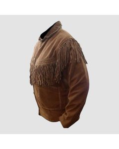 Men's Western Cowboy Fringed High-Quality Suede Leather Jacket - Jacket Tailor