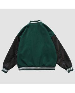 Y2K Varsity, Bones Hip-Hop Baseball Bomber Jacket Streetwear - Jacket Tailor