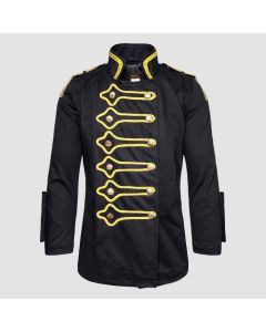 Black And Gold jacket Golden Steampunk drummer jacket - Jacket Tailor