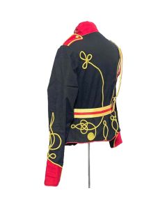 Men's Black Jacket Ceremonial Hussar Officers Jacket