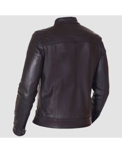 Mens Black Biker Style Leather Jacket