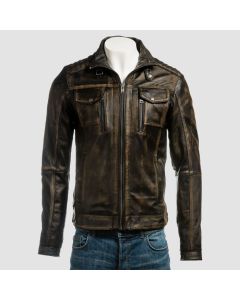 Best Motorcycle Vintage Distressed Brown Leather Jacket