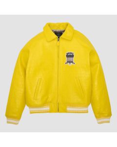 Avirex Icon Leather Jacket Gold