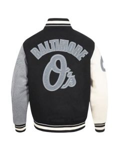 MLB BALTIMEN'SORE ORIOLES REVERSE FRENCH TERRY MEN'S CB WOOL VARSITY JA