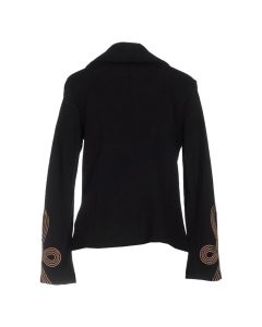 Black Wool With Gold Braid Jacket - Jacket Tailor
