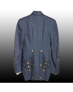 Civil War Style Military Jacket – Vintage Grey Hussar Uniform Coat by Jacket Tailor