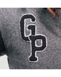 Classic Varsity Jacket with "GP" Patches - School Style - Jacket Tailor
