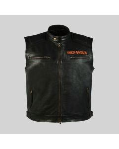 CLASSIC STYLISH  HARLEY DAVIDSON LEATHER VEST-JACKETTAILOR