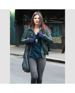   Victoria Justice Leather Jacket