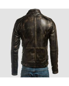 Best Motorcycle Vintage Distressed Brown Leather Jacket