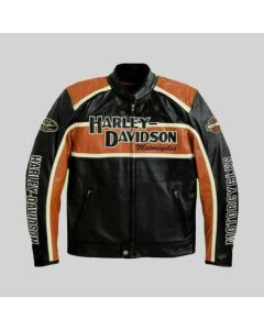 Harley Davidson classic Style Motorbike Leather Jacket