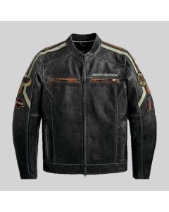 Harley Davidson Color Black Men’s Leather Jacket