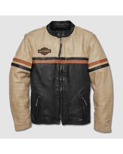 Harley Davison Men Classic High-Quality Racing Leather Jacket