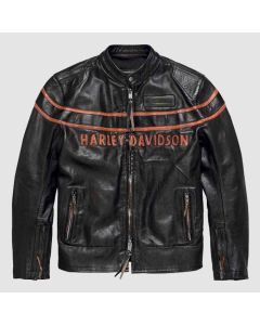 Harley Davison Motorcycle Double Ton Fit Leather Jacket